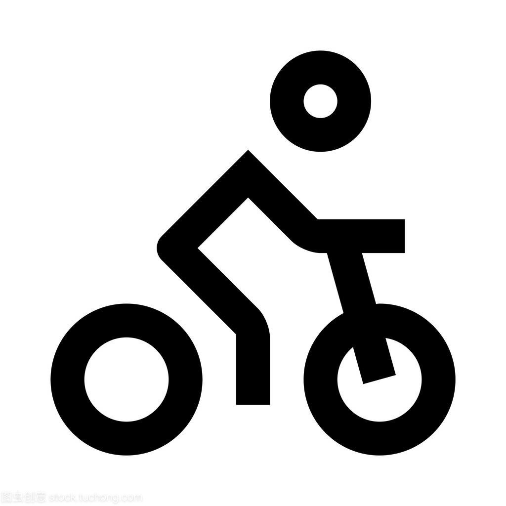 自行车图标矢量图
